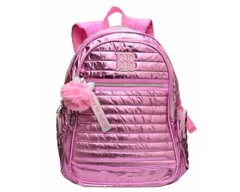 KIT MOCHILA E ESTOJO METALIZADO REBECCA BONBON ROSA - comprar online