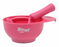 KIT BOWL E AMASSADOR DE PAPINHAS ROSA ZOOP BABY - ZOOP TOYS na internet