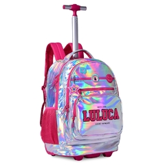 Kit Mochila de Rodinhas Holográfica OFICIAL LULUCA LU24015KT - comprar online