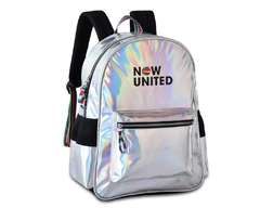 KIT MOCHILA HOLOGRÁFICA NU3252 E ESTOJO 2 ZIPERES NOW UNITED na internet