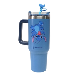 Copo Térmico Canecão Tumbler Inox 1,15L Canudo STITCH DISNEY - comprar online