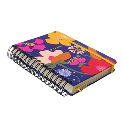 Agenda Planner Wire-o 2025 Pólen Diária A5 AROMAS AZUL - comprar online