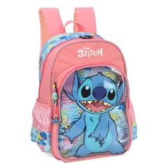 Mochila de Costas Oficial STITCH DISNEY - Luxcel Salmão