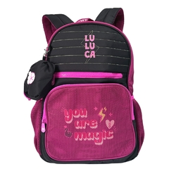 Mochila de Costas Juvenil em Nylon OFICIAL LULUCA LU2461 na internet