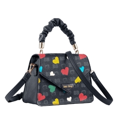 Bolsa Mini baú BETTY BOOP Semax BP2902 Preto e Colorido