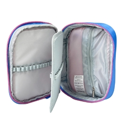 Kit Mochila de Rodinhas em Nylon OFICIAL LULUCA LU2445 azul - Arrivata