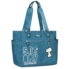 Bolsa SNOOPY Totebag Grande em Nylon Azul SP2383AZ