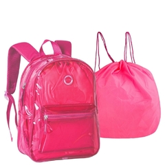 Mochila Neon Transparente com bolsa Removível CLIO CG3412