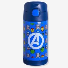 Garrafa Térmica Inox CLICK Com Canudo AVENGERS ZC