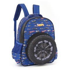 Mochila de Costas Oficial HOT WHEELS Pneu Azul - comprar online