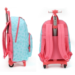 Kit Mochila Rodinhas Oficial STITCH DISNEY - Luxcel Turquesa - Arrivata