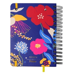 Agenda Planner Wire-o 2025 Pólen Diária A5 AROMAS AZUL - Arrivata