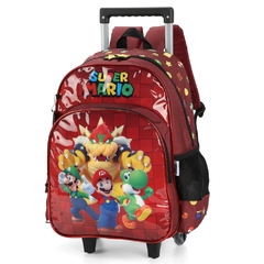 Mochila de Rodinhas SUPER MARIO - Luxcel Vinho - comprar online