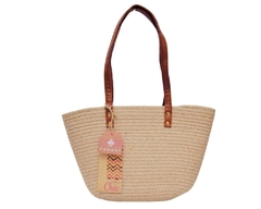 Bolsa de Palha Tote Bag Casual Chic Pagani PG6928 Taupe - comprar online