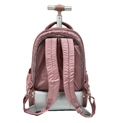 Kit Mochila de Rodinhas Crinkle Rebecca Bonbon RB2417 Rosa - Arrivata