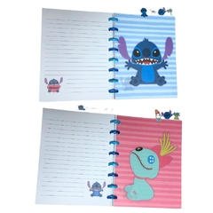 Caderno com Discos e Divisórias STITCH DISNEY Zona Criativa - Arrivata