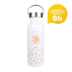 Garrafa Térmica Com Alça 500ml Calmomila Branca - UATT - comprar online