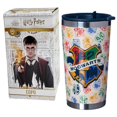 Copo Térmico Viagem 350ml HARRY POTTER HOGWARTS COLOR - ZC