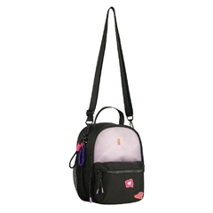 Bolsa Mini Mochila de Costas em Nylon LULUCA LU2958 Preta - comprar online