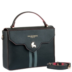 Bolsa Baú Tiracolo Oficial REBECCA BONBON RB3903 Preto