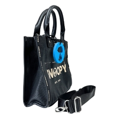 Bolsa Tiracolo Média SNOOPY SP2639PT Preto Semax - Arrivata