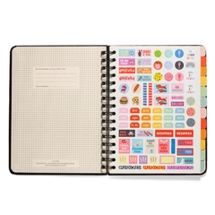 Planner Permanente Semanal Wire-o A5 Pastel Rosa Cícero - loja online