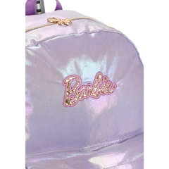 Kit Mochila Rodinhas Juvenil BARBIE Metalizada Lilás Luxcel - comprar online