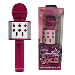 MICROFONE INFANTIL BLUETOOTH STAR VOICE ROSA PINK ZOOP TOYS