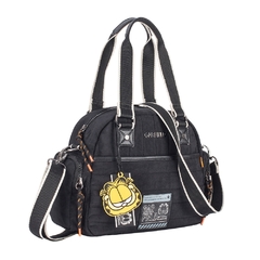 Bolsa Baú Tiracolo Nylon Oficial GARFIELD GF2887PT Preto