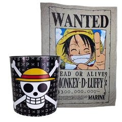 Kit Manta + Balde Pipoca ONE PIECE - Zona Criativa