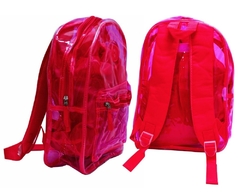 KIT MOCHILA NEON TRANSPARENTE COM BOLSA REMOV E ESTOJO ROSA na internet