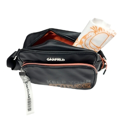 Bolsa Transversal Oficial GARFIELD GF2390 Preto - comprar online