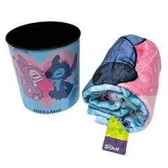 Kit Manta + Balde Pipoca STITCH DISNEY - Zona Criativa - loja online