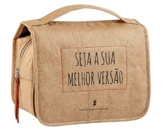 NECESSAIRE WELLNESS HAY UP MARROM/LARANJA