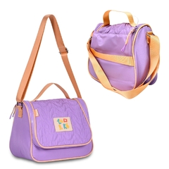 Kit Mochila Rodinhas em Nylon OFICIAL LULUCA LU24077 Lilás - loja online