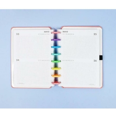 Agenda Permanente CADERNO INTELIGENTE Rainbow Rose - Arrivata