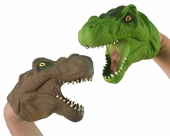 KIT DE LUVAS FANTOCHE DINOSSAURO VERDE E MARRON - ZOOP TOYS