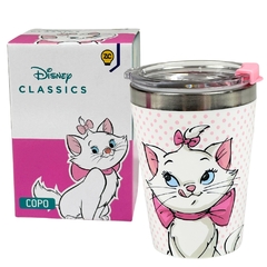 Copo Viagem Snap em Inox 300ML GATINHA MARIE DISNEY - ZC