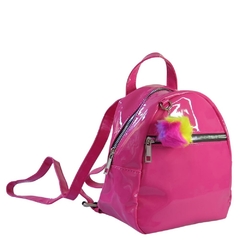 Bolsa Mini Mochila De Costas Pagani Vinil LD1948 Pink - comprar online