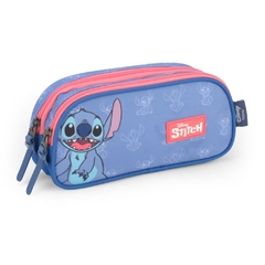 Kit Mochila de Rodinhas Oficial STITCH DISNEY - Luxcel Azul