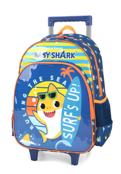 Kit Mochila Rodinhas Lancheira e Estojo BABY SHARK SURF - comprar online