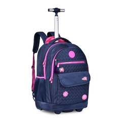 Mochila de Rodinhas Juvenil em Nylon OFICIAL LULUCA LU24085