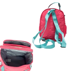 Kit Mochila de Costas em Nylon OFICIAL LULUCA LU24074 Rosa