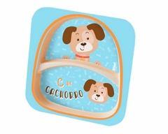 KIT ALIMENTAÇAO INFANTIL COM 5 PEÇAS CACHORRO - ZOOP TOYS na internet