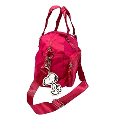 Bolsa Baú G Oficial SNOOPY Colors em Nylon SP2848 Pink na internet