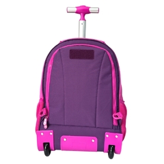 Kit Mochila de Rodinhas em Nylon OFICIAL LULUCA LU2460 Roxo na internet