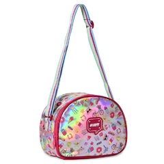 Imagem do Kit Mochila de Rodinhas Holográfica HAPPY UNICÓRNIO CLIO