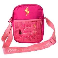 Imagem do Kit Mochila de Rodinhas em Nylon OFICIAL LULUCA LU2460 Rosa