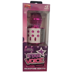 MICROFONE INFANTIL BLUETOOTH STAR VOICE ROSA PINK ZOOP TOYS na internet