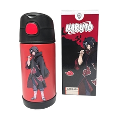 Garrafa Térmica Inox CLICK Com Canudo NARUTO AKATSUKI ZC - comprar online